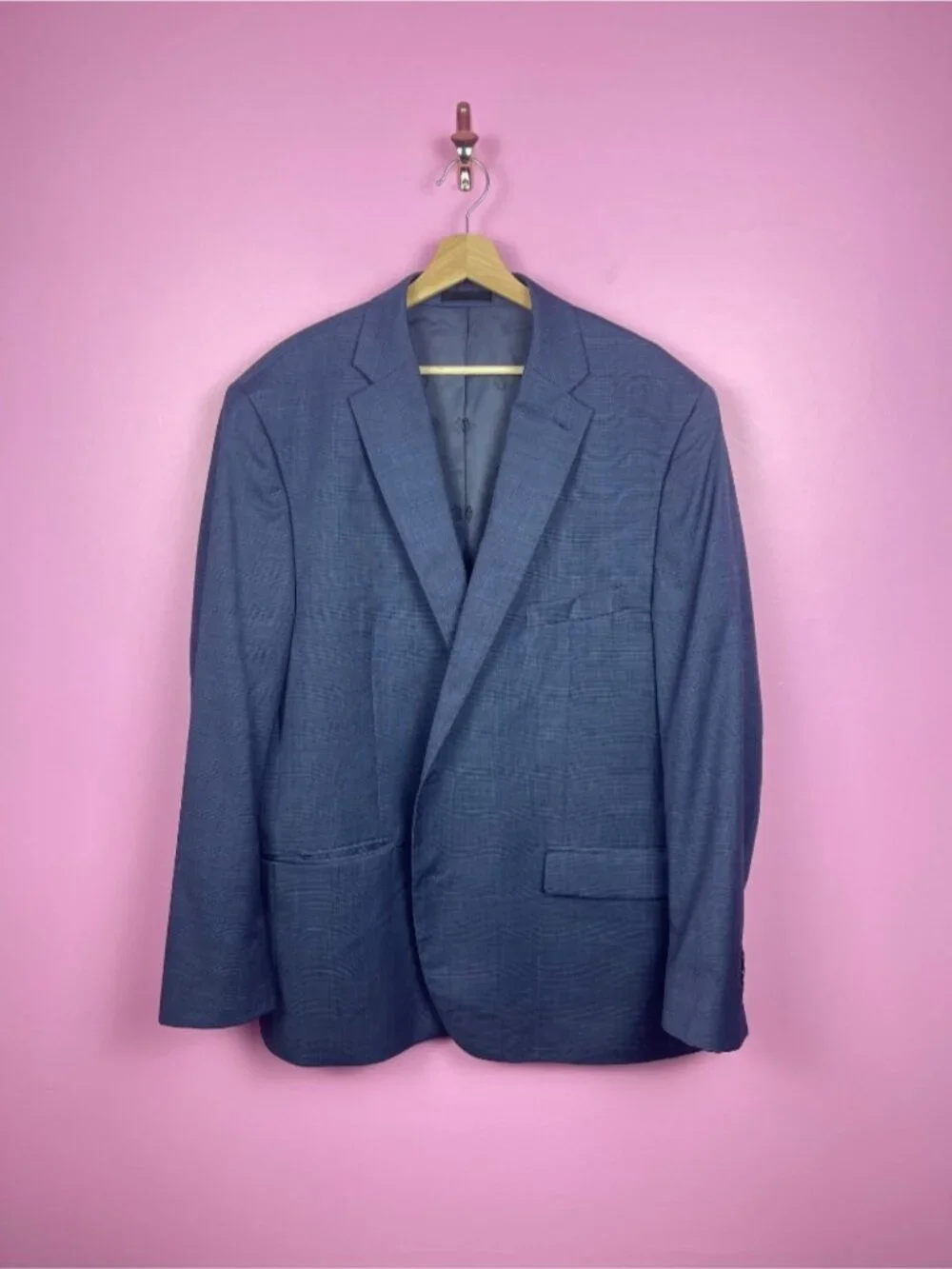Lauren Ralph Lauren Black Label Wool Blend Blazer Jacket Blue Men’s 50L